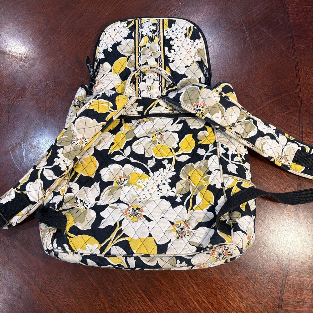 Vera Bradley Backpack Dogwood Flowers Yellow and White 12x15 - See Description - Picture 10 of 16